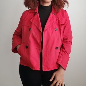 Old Navy Red  Pea Coat/ Pea Jacket